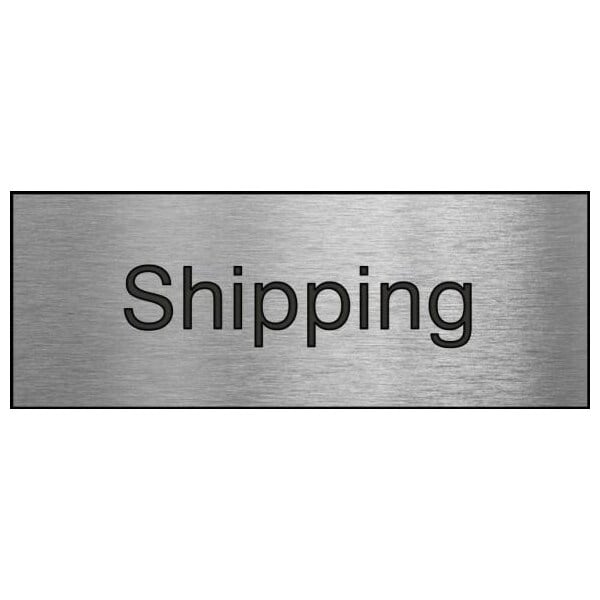 Accuform Shipping, Engraved Plastic, 3 in x 8 in PSG836SL - main